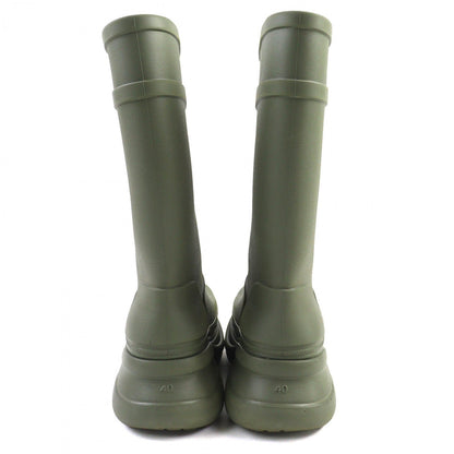 BALENCIAGA Knee-high boots 677388 rubber khaki RUBBER CROCS BOOTS 40