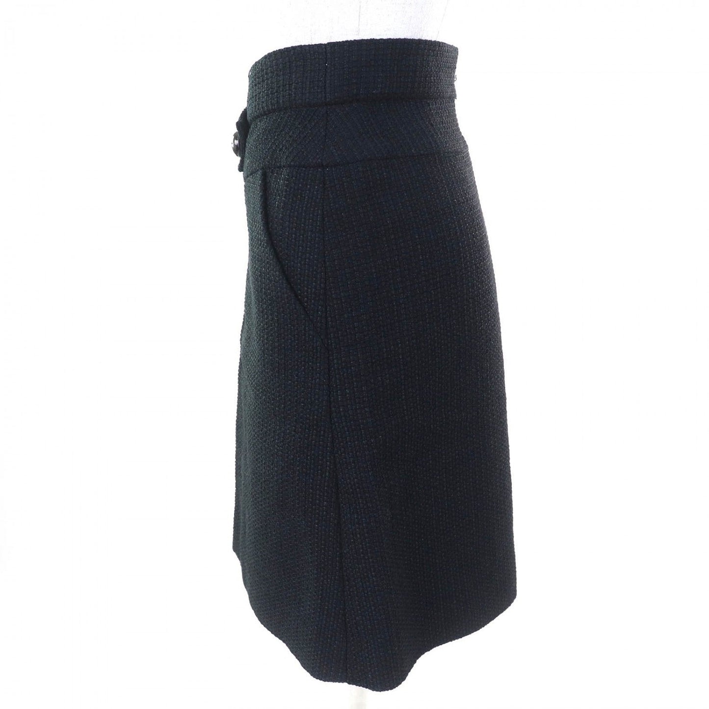 CHANEL Tight Skirt P51038 cotton black 40