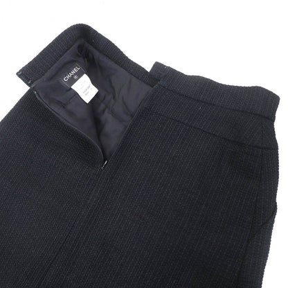 CHANEL Tight Skirt P51038 cotton black 40