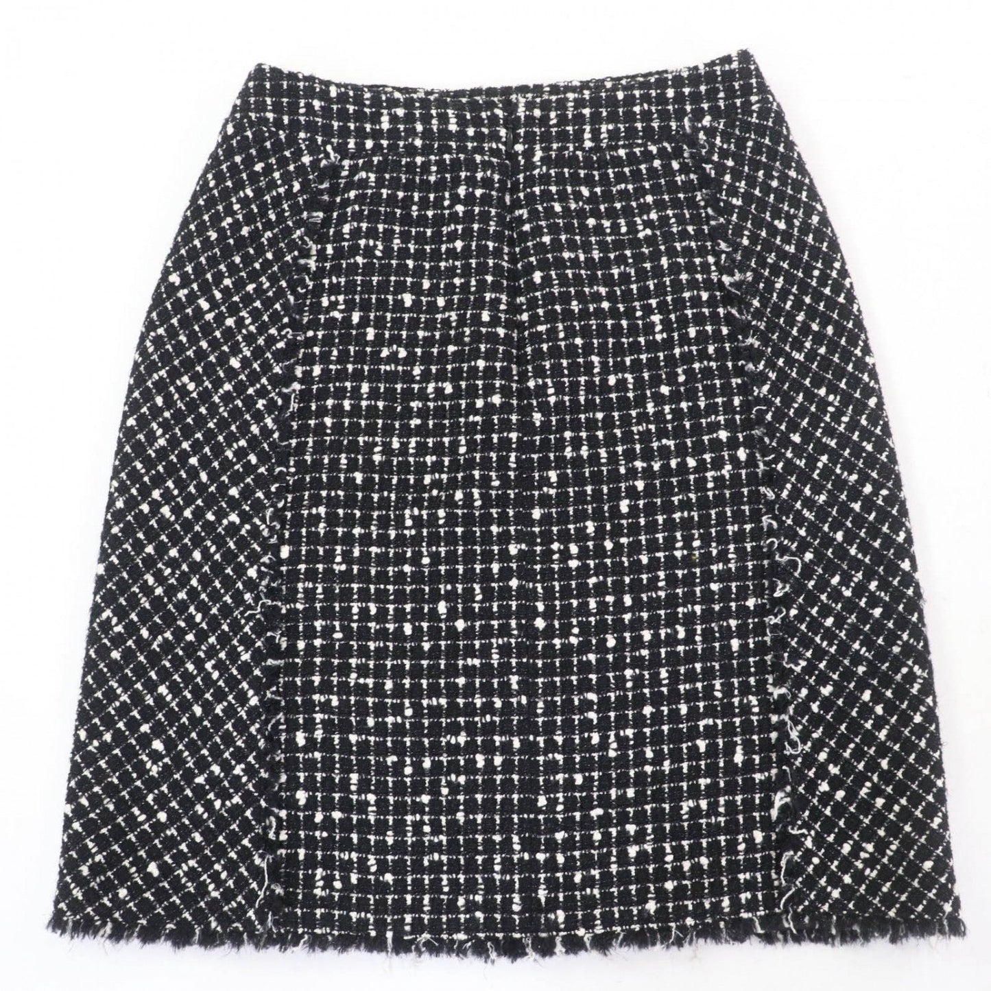 CHANEL Tweed skirt P39620V28543 wool Black type 38