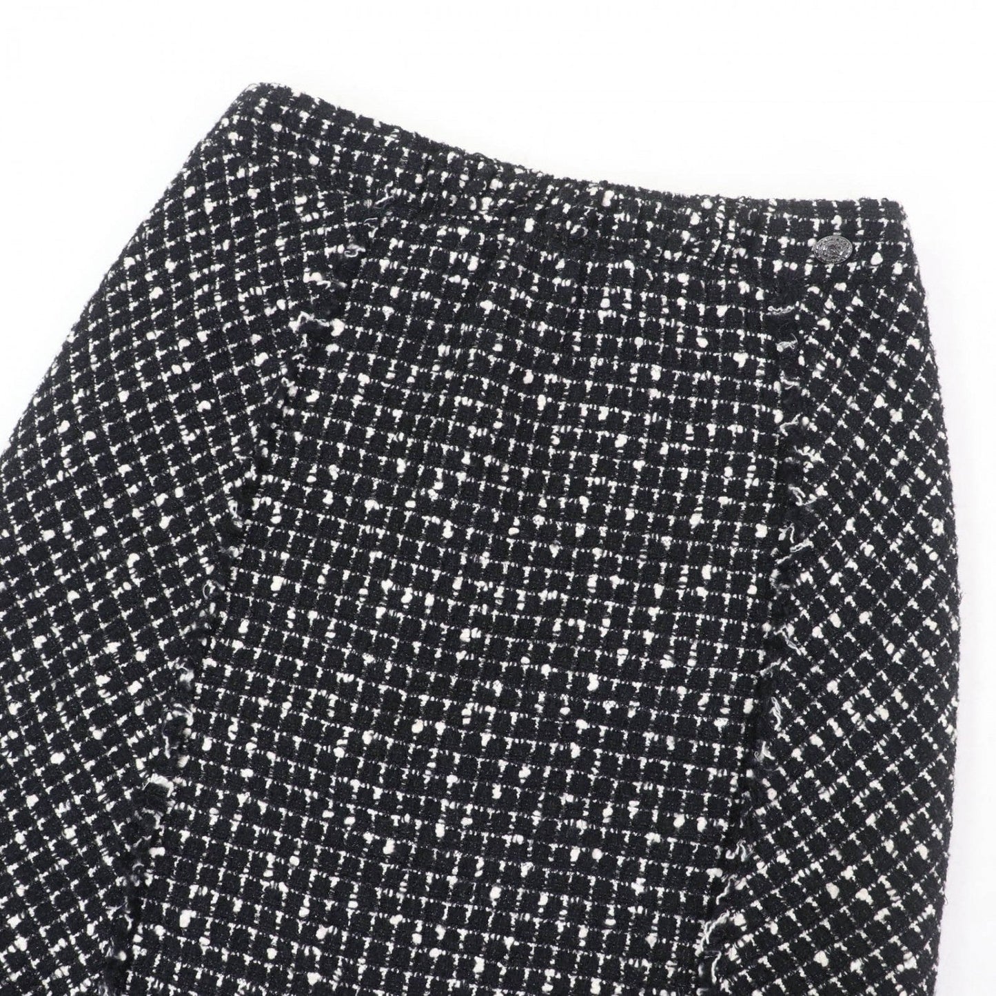 CHANEL Tweed skirt P39620V28543 wool Black type 38