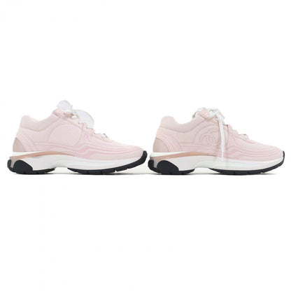 CHANEL sneakers 24S G45077 Suede leather Light pink 37