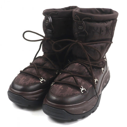 Dior HOMME boots Nylon Dark brown Oblique Dior Snow 40
