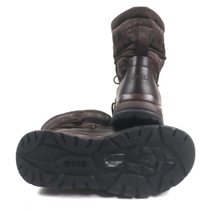 Dior HOMME boots Nylon Dark brown Oblique Dior Snow 40
