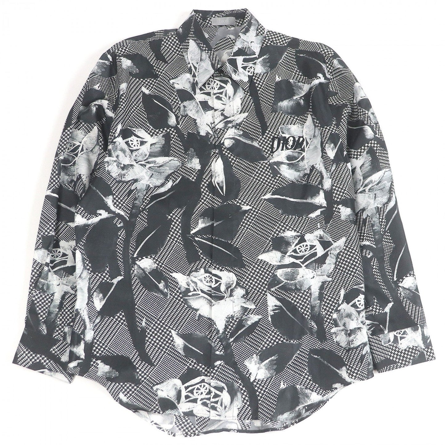 Dior HOMME Long sleeve shirt 013C501E4796 silk black 39