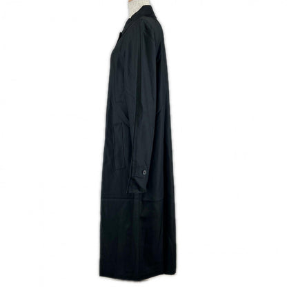 BURBERRY LONDON Stainless collar coat FD257-305-09 silk black 9