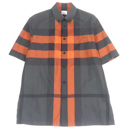 BURBERRY Short sleeve shirt 8041532 polyamide Gray orange S