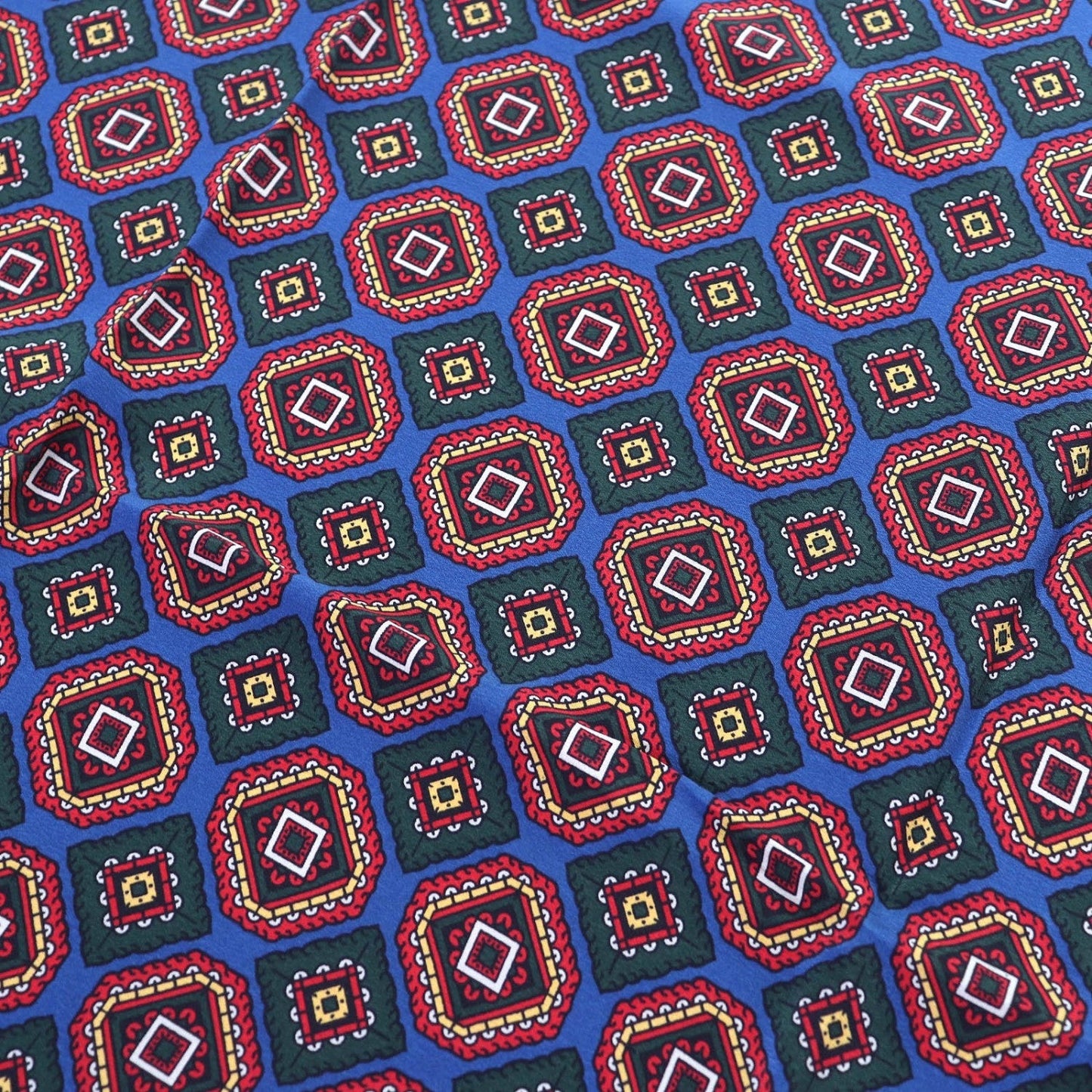 CHANEL scarf silk Blue Red type