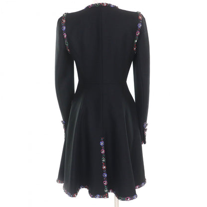 CHANEL coat 08A P33336V24161 wool black 38