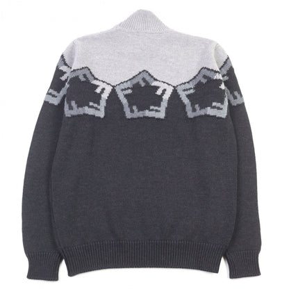 FENDI knit FZX025 wool Gray type 48