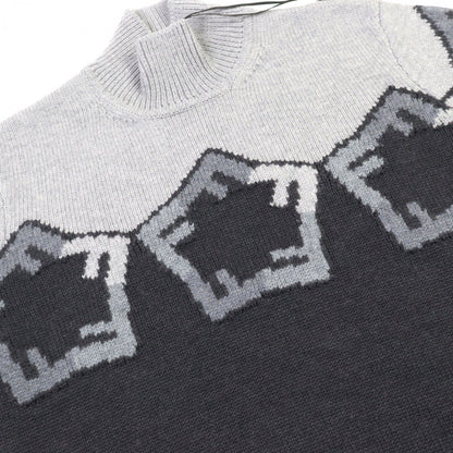FENDI knit FZX025 wool Gray type 48