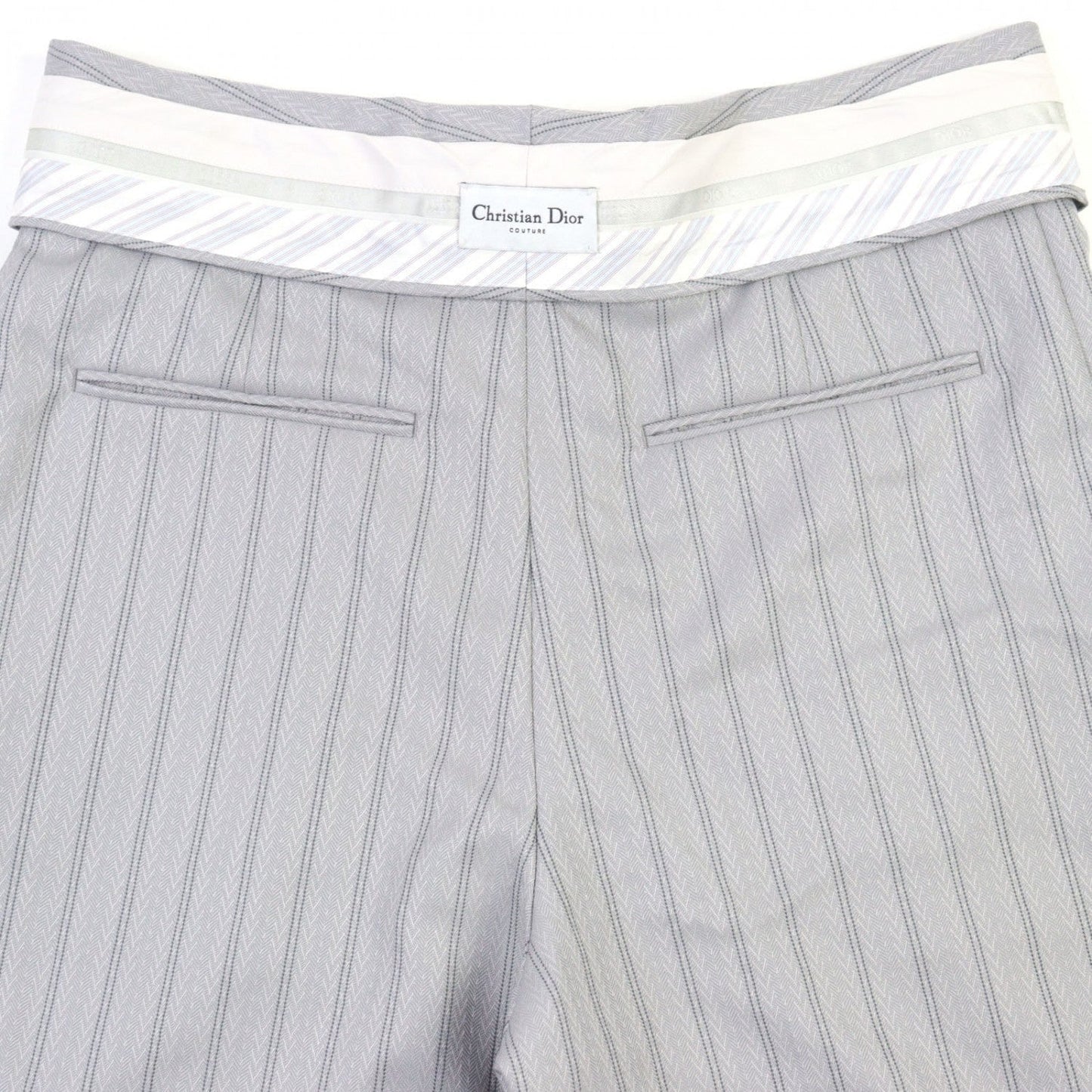 Dior HOMME Shorts 383C132A5718 wool Gray type Herringbone Pattern 46