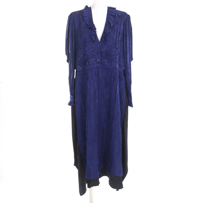 BALENCIAGA one piece 663002 Rayon Navy 36