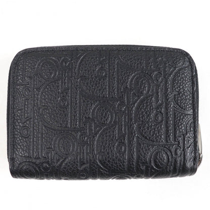 Dior Coin case 2ESBC316FLG leather black Zip coin case