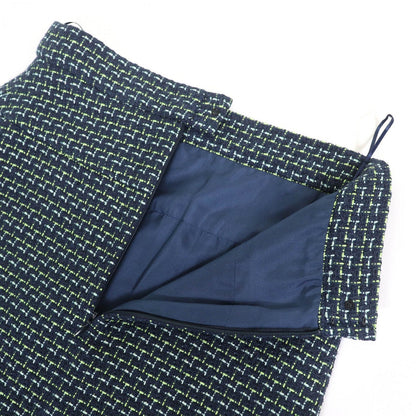 CHANEL skirt P55951V38257 cotton Navy Green type 36