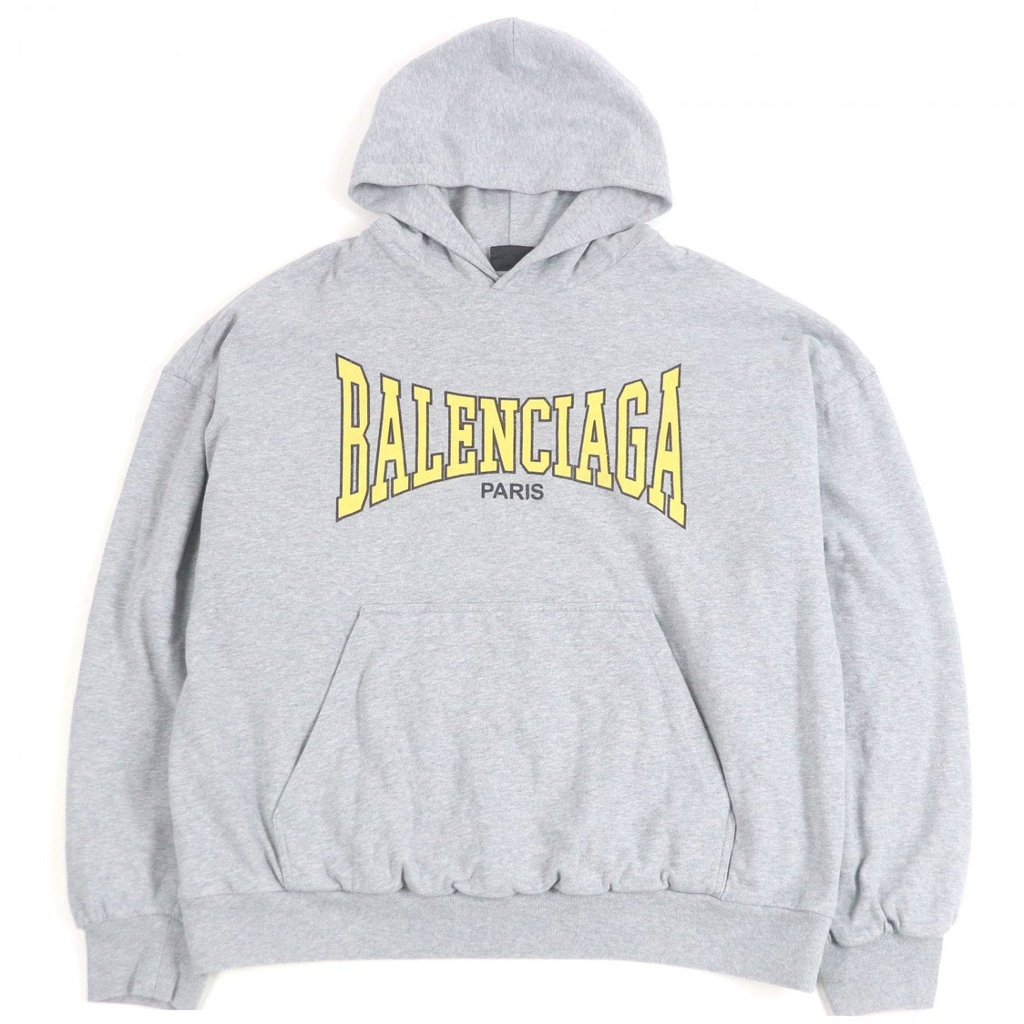 BALENCIAGA Hoodie 807999 cotton gray BOXING LINED HOODIE L