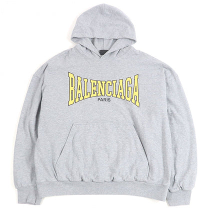 BALENCIAGA Hoodie 807999 cotton gray BOXING LINED HOODIE L