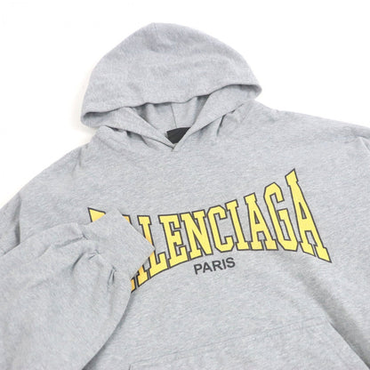BALENCIAGA Hoodie 807999 cotton gray BOXING LINED HOODIE L