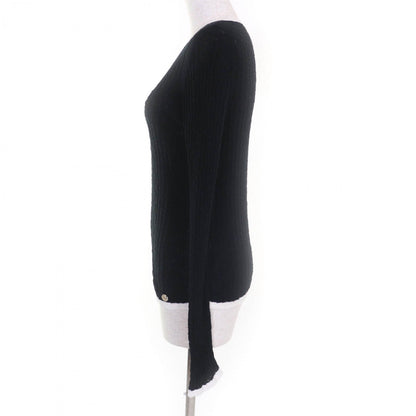 CHANEL knit P72076 cotton Black White 38