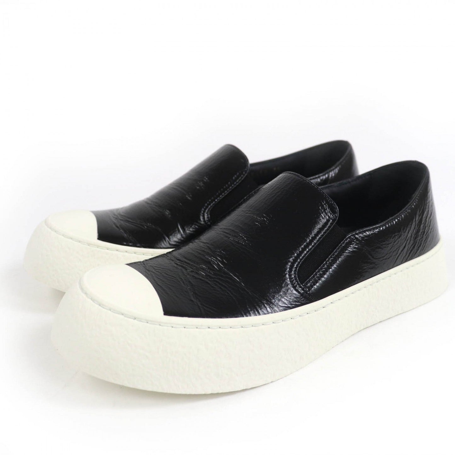 CHANEL sneakers 24P G45559 leather black 39