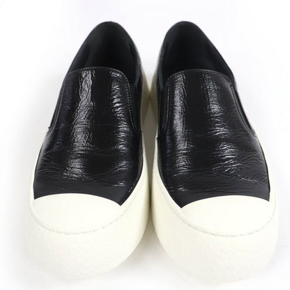 CHANEL sneakers 24P G45559 leather black 39