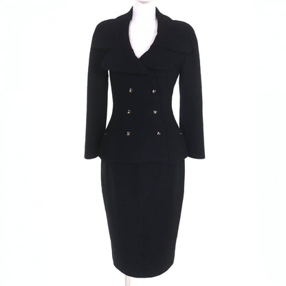 CHANEL setup 95A P05816 wool black 38