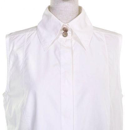 CHANEL blouse 16C P53130 cotton white 42