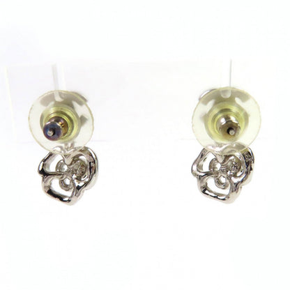 CHANEL Pierce 07A metal Silver COCO Mark Camelia