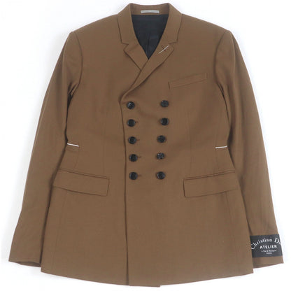 Dior HOMME tailored jacket 833C246M4321 wool Brown 46