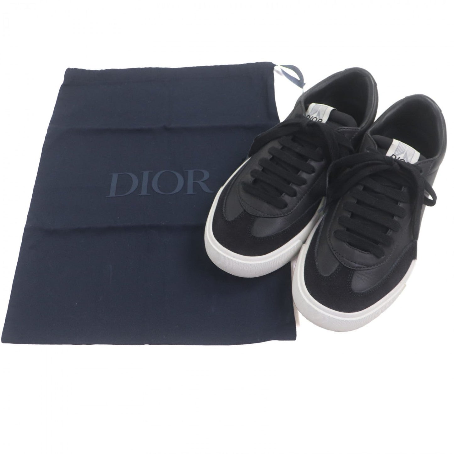 Dior HOMME Low cut sneakers B101 leather black 39