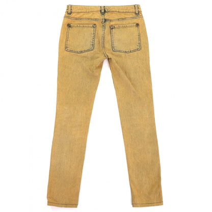 CHANEL Denim pants P49877 cotton Yellow type 34