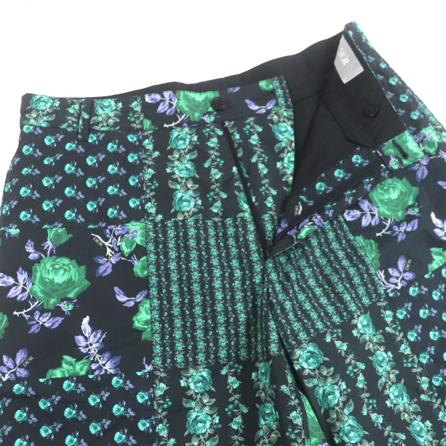 Dior HOMME Shorts 293C170A5680 cotton Black green 48