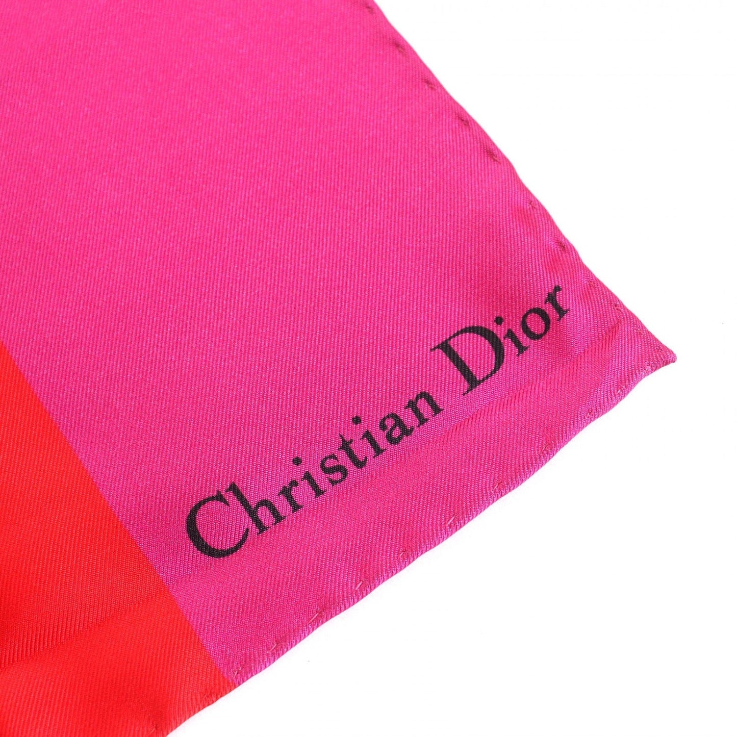 Christian Dior scarf 22FLP070I615 silk red blue pink D-Flower pop D-Flower pop