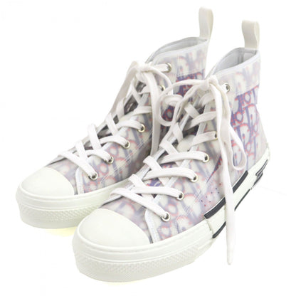 Dior HOMME High cut sneakers canvas White navy red B23 40