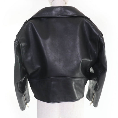 BALENCIAGA Riders jacket 446474 Cowhide black 34
