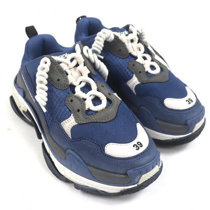 BALENCIAGA sneakers 533878 Suede leather blue TRIPLE S Triple S 39