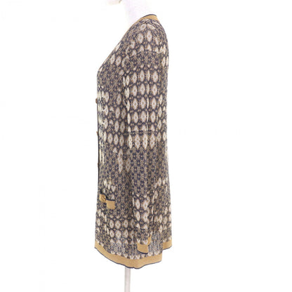 CHANEL cardigan P61677 Viscose Gold navy 38
