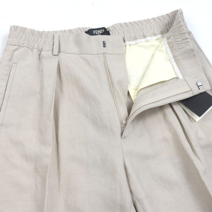 FENDI slacks FB0767 linen beige 48