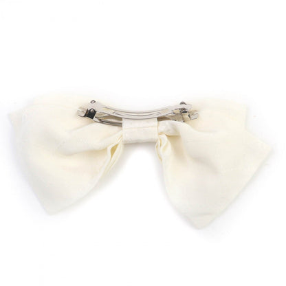 CHANEL hair accessory 25C AAA730 silk white 2025 Cruise