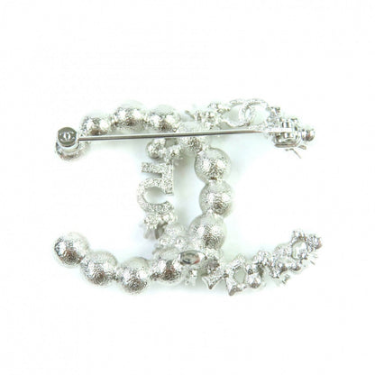 CHANEL Brooch B23P Ã£ÂÂ¼ Silver white