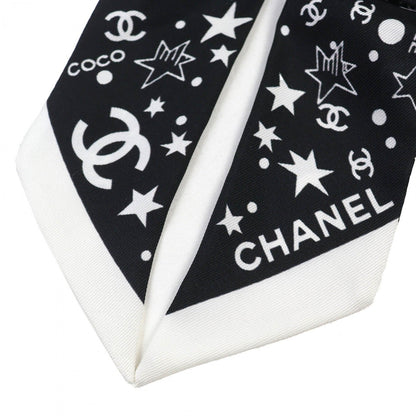 CHANEL hair accessory AAA890 silk Black White
