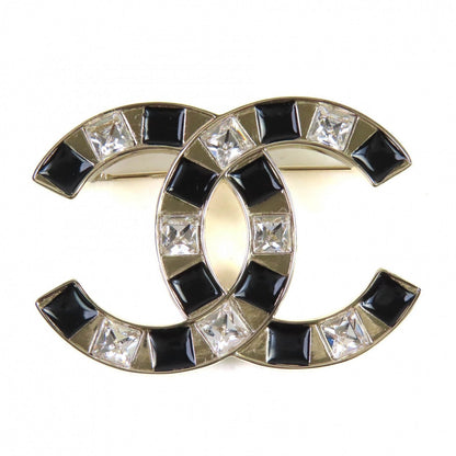 CHANEL Brooch ABE829 B25C Gold Plated Gold black