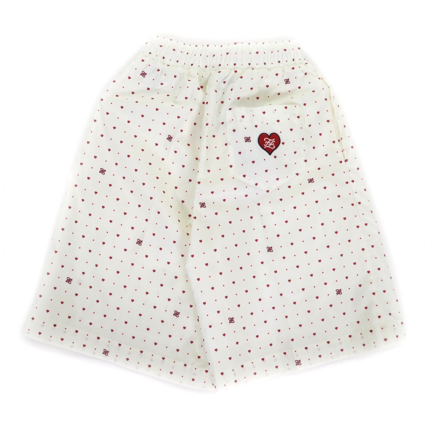 FENDI Shorts FAB259 polyester Ivory Red S