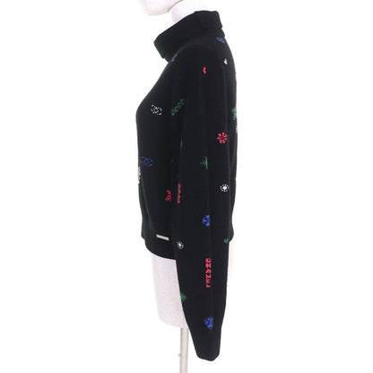 CHANEL knit P70647 21N cashmere Black multicolor 36