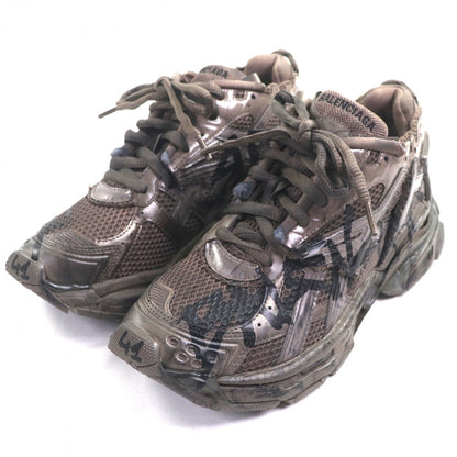 BALENCIAGA sneakers 677403 fabric Braun Khaki RUNNER 41