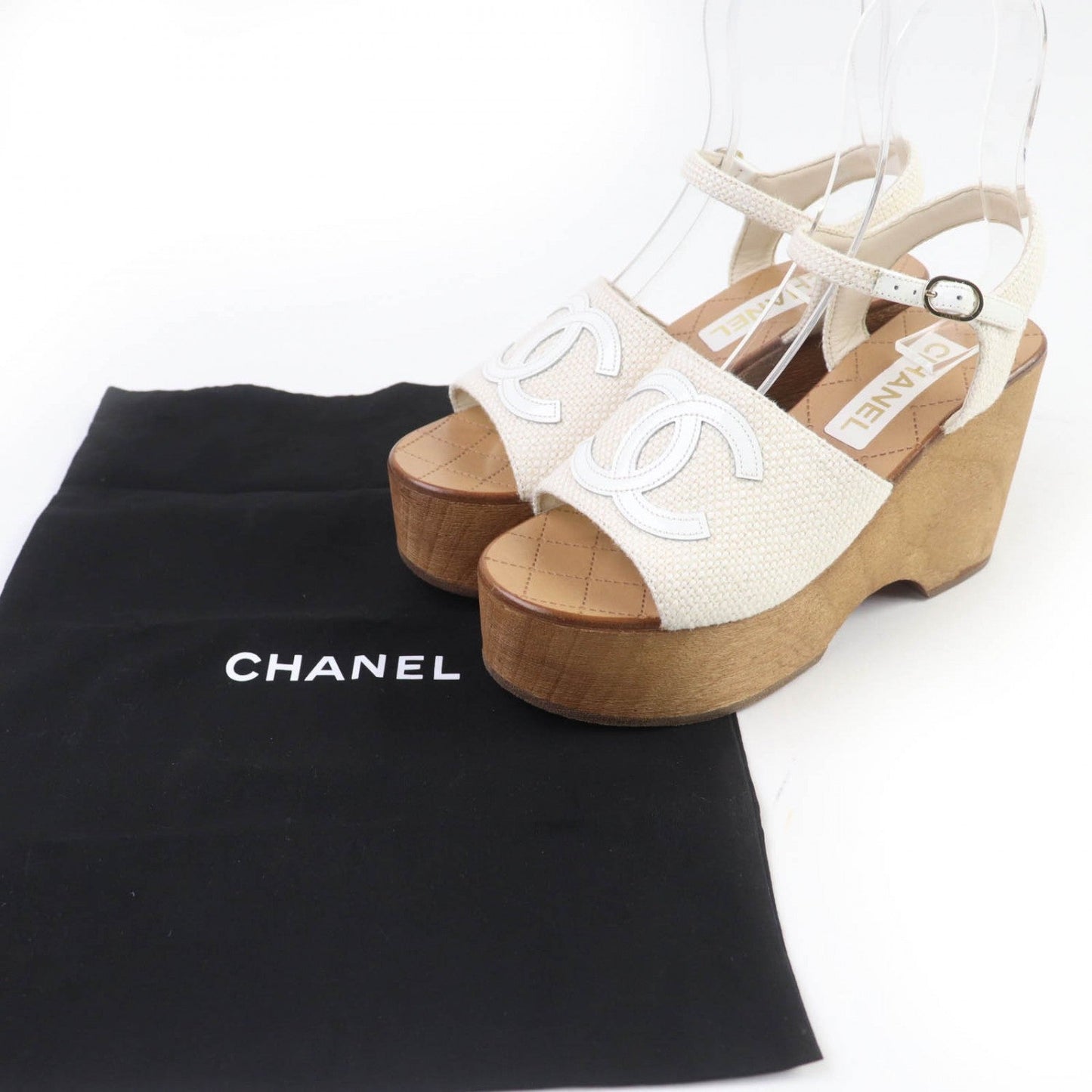 CHANEL Sandals 24P G45555 Ã£ÂÂ¼ Ivory 38