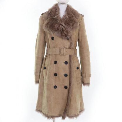 BURBERRY Mouton coat Sheepskin beige 42