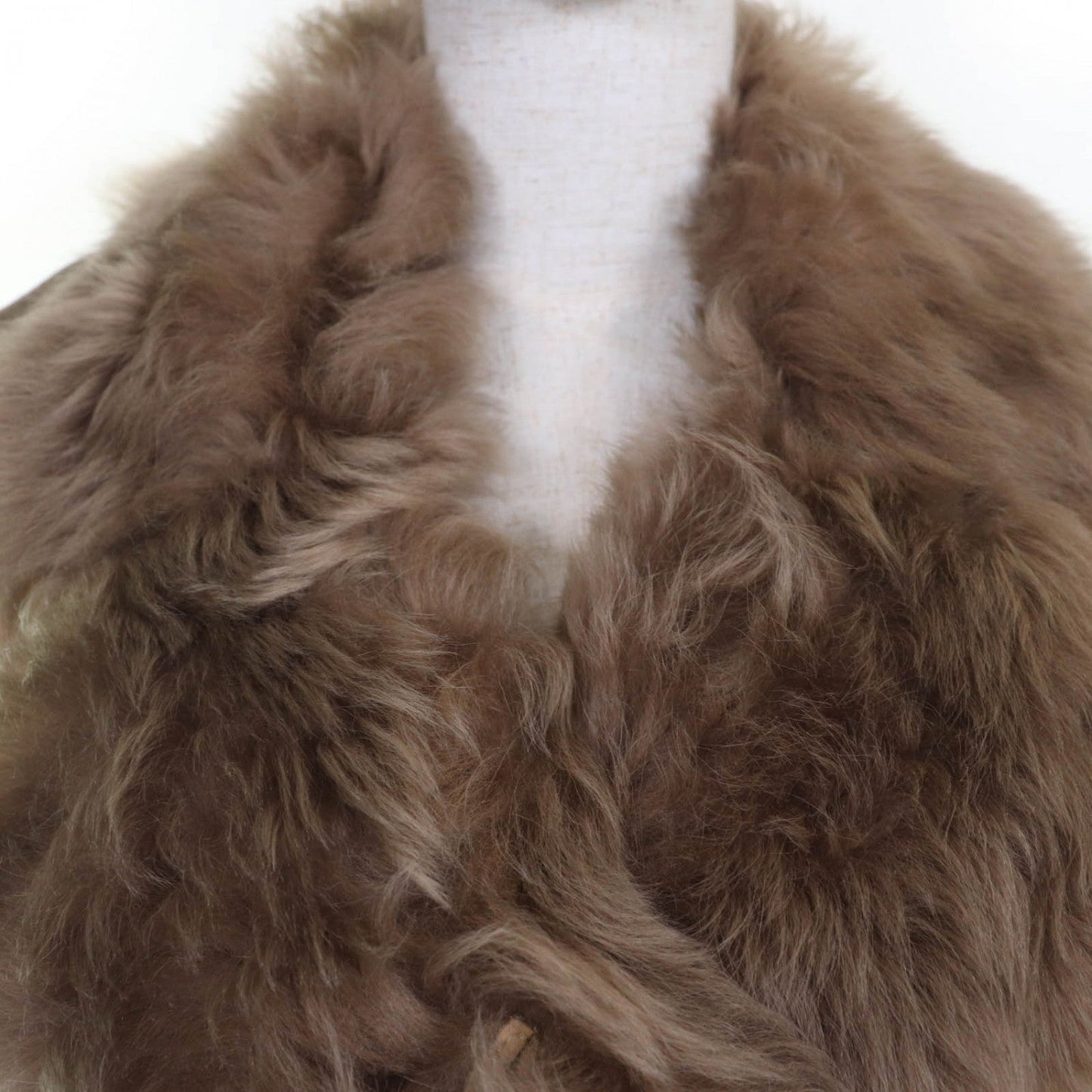 BURBERRY Mouton coat Sheepskin beige 42