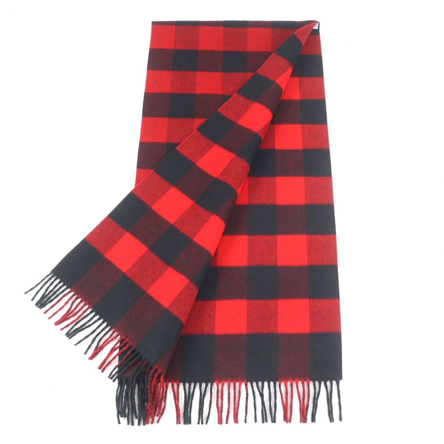 Christian Dior Scarf 95CHE200I wool Red black