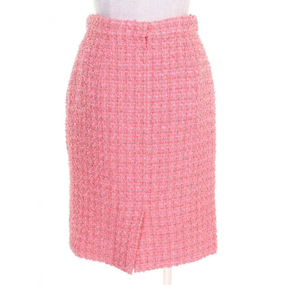 CHANEL Tweed skirt P63188 polyamide Pink gold 36
